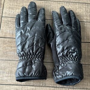 Black Quilted Gloves